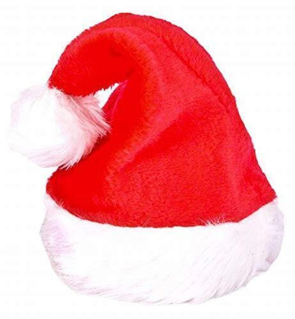 3926 Adult Plush Santa Hats 1 Dozen, Red